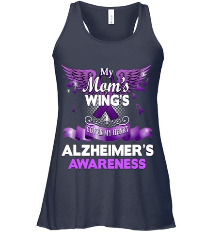 Image of Alzheimer s Awareness Products Mom s Wings Cover My Heart T Shirt