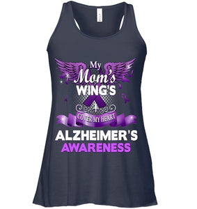 Alzheimer s Awareness Products Mom s Wings Cover My Heart T Shirt