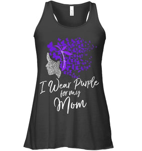 I Wear Purple For My Mom Shirt Alzheimer s Awareness Gift