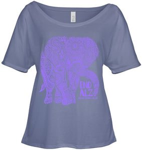 Purple Elephant Alzheimer Awareness Apparel & gifts, END ALZ T Shirt