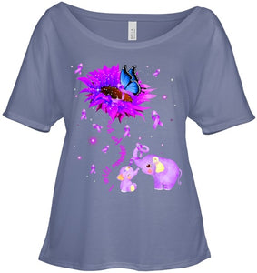 I Will Remember For You Elephant Flower Alzheimers Awareness T Shirt