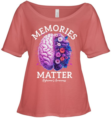 Image of Alzheimer's Awareness Memories Matter Brain Flowers