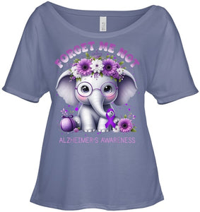 Forget Me Not Alzheimer's Awareness Purple Elephant Flowers