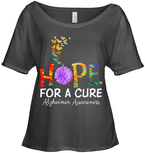 Alzheimer s awareness shirt Hope for a Cure classic Gift T Shirt