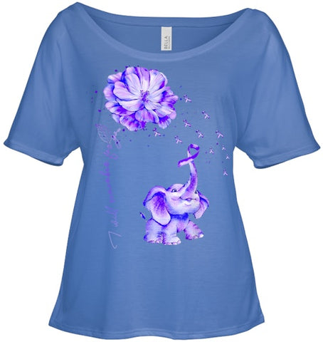 Image of I ll Remember For You Purple Elephant Alzheimer s Awareness T Shirt