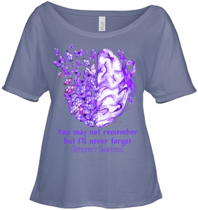 Alzheimer s awareness, Dementia gift, Purple Butterfiles T Shirt