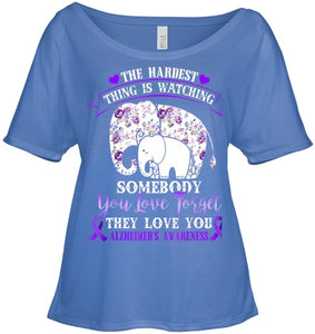 Alzheimer Purple Floral Pansy Dementia Alzheimer s Awareness T Shirt (1)