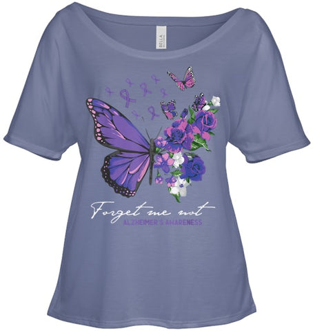 Image of Forget me not Dementia Alzheimer Awareness Butterfly Flower