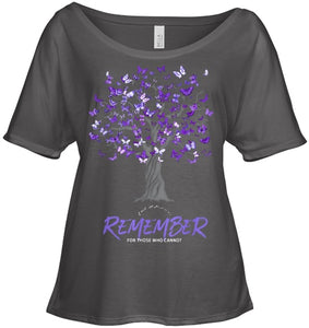 Alzheimer Awareness Tee for Men and Women Purple Butterfly T Shirt