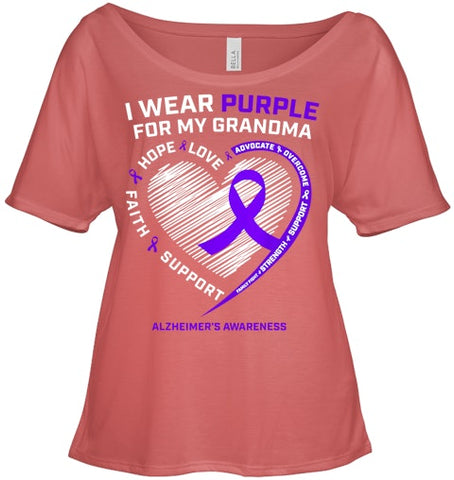 Image of Purple Alzheimers Awareness Products grandma Gifts Men Women