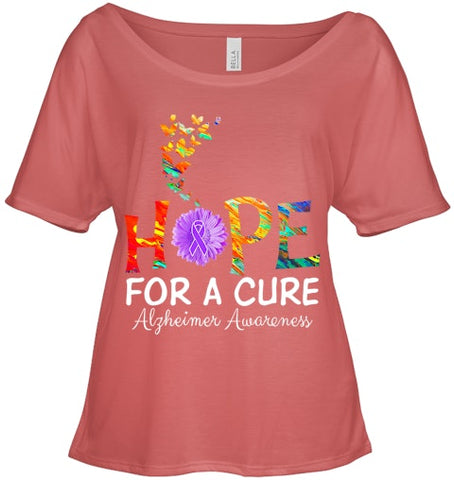 Image of Alzheimer s awareness shirt Hope for a Cure classic Gift T Shirt