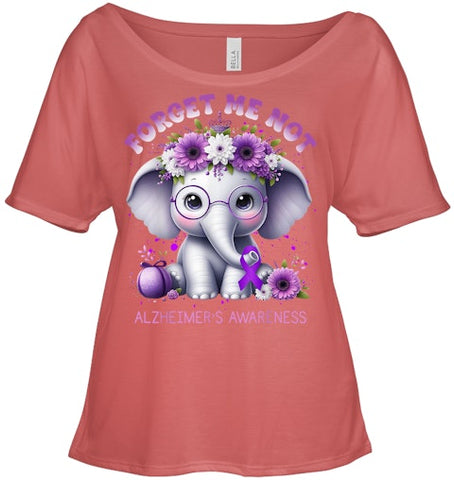 Image of Forget Me Not Alzheimer's Awareness Purple Elephant Flowers