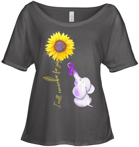 Elephant I Will Remember For You Sunflower Alzheimer T Shirt