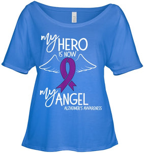 My Hero is now my Angel Alzheimers Awareness T Shirt T shirt T Shirt