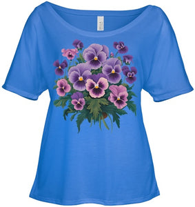 Purple Floral Pansy Dementia Alzheimer's Awareness