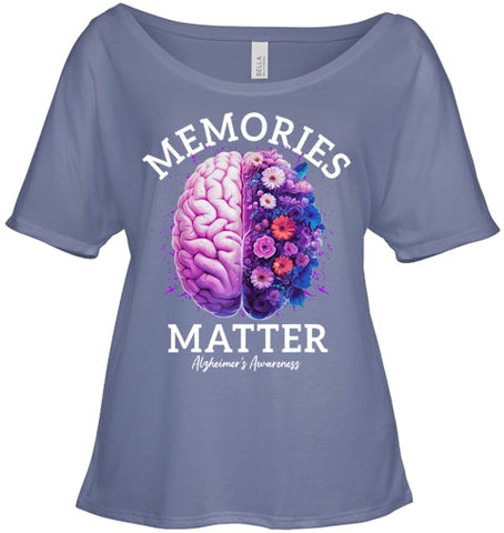 Image of Alzheimer's Awareness Memories Matter Brain Flowers