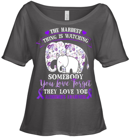 Image of Alzheimer Purple Floral Pansy Dementia Alzheimer s Awareness T Shirt (1)