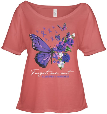 Image of Forget me not Dementia Alzheimer Awareness Butterfly Flower