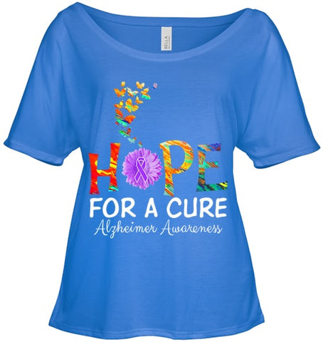 Image of Alzheimer s awareness shirt Hope for a Cure classic Gift T Shirt