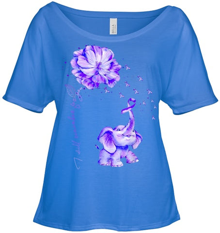 Image of I ll Remember For You Purple Elephant Alzheimer s Awareness T Shirt