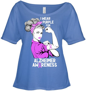 I Wear Purple For Dementia Alzheimers Awareness June