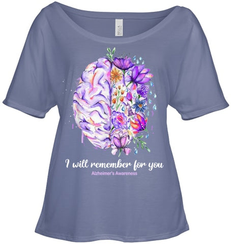 Image of I Will Remember For You Brain Alzheimer's Awareness