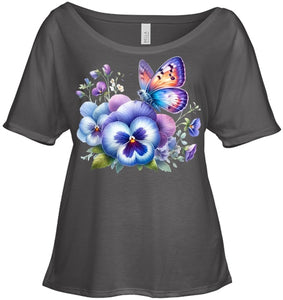 alzheimer Viola floral pansy dementi alzheimer s awareness T Shirt