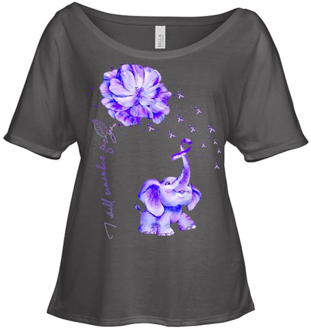 Image of I ll Remember For You Purple Elephant Alzheimer s Awareness T Shirt