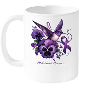 Alzheimer   Flower and Bird ribbon