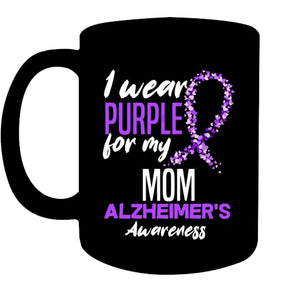 I Wear Purple For My Mom Dementia Alzheimer s Awareness T Shirt