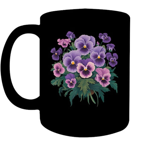 Image of Purple Floral Pansy Dementia Alzheimer's Awareness