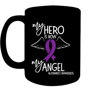 My Hero is now my Angel Alzheimers Awareness T Shirt T shirt T Shirt