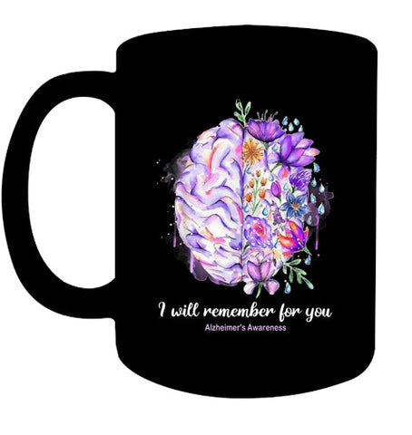 Image of I Will Remember For You Brain Alzheimer s Awareness T Shirt