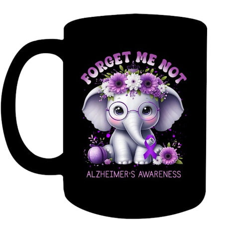 Image of Forget Me Not Alzheimer's Awareness Purple Elephant Flowers