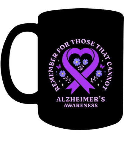 Image of Remember For Those That Cannot Alzheimer s Awareness Ribbon T Shirt