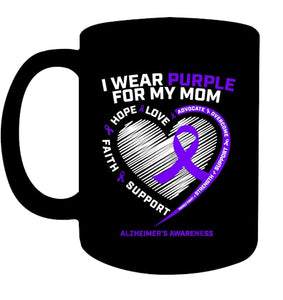 Purple Alzheimers Awareness Products Mom Gifts Men Women T Shirt