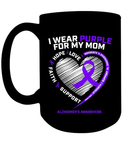 Image of Purple Alzheimers Awareness Products Mom Gifts Men Women T Shirt