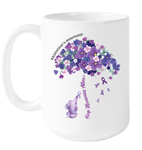 Keep Memories Alive Purple Elephant Alzheimer's Awareness