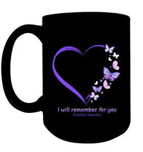 I Will Remember For You Butterfly Alzheimer s Awareness T Shirt