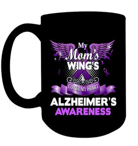 Alzheimer s Awareness Products Mom s Wings Cover My Heart T Shirt