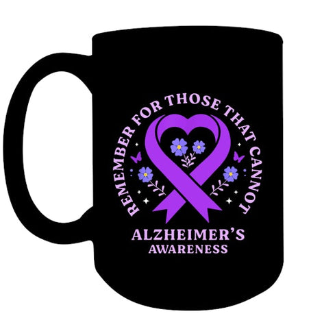 Image of Remember For Those That Cannot Alzheimer s Awareness Ribbon T Shirt