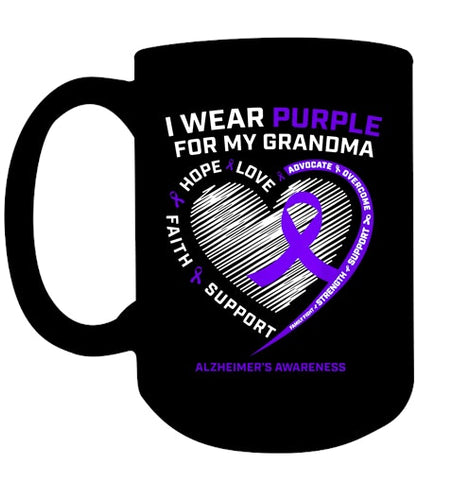 Image of Purple Alzheimers Awareness Products grandma Gifts Men Women