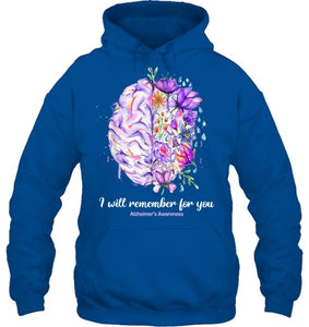 I Will Remember For You Brain Alzheimer's Awareness