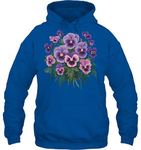 Purple Floral Pansy Dementia Alzheimer's Awareness