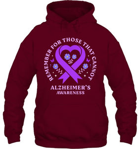 Remember For Those That Cannot Alzheimer s Awareness Ribbon T Shirt