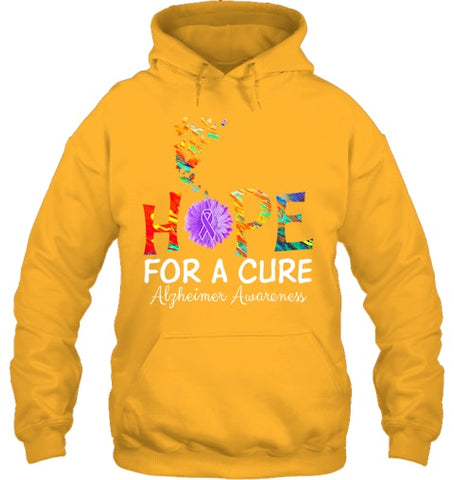 Image of Alzheimer s awareness shirt Hope for a Cure classic Gift T Shirt