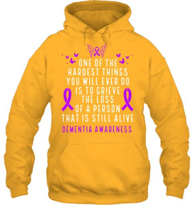 Dementia Awareness Month Butterfly Warrior Alzheimers T Shirt