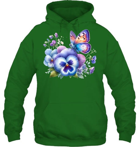 Image of alzheimer Viola floral pansy dementi alzheimer s awareness T Shirt