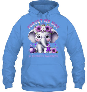 Forget Me Not Alzheimer's Awareness Purple Elephant Flowers