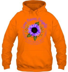 Alzheimer Awareness Tee for Men and Women Purple sunflower T Shirt